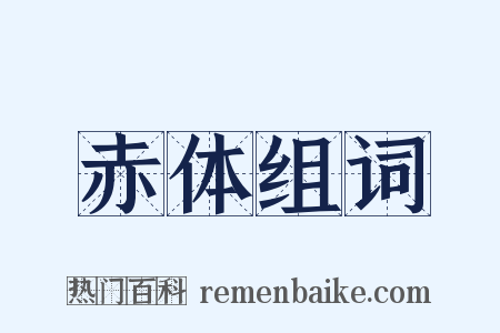 赤体组词是什么意思的图片